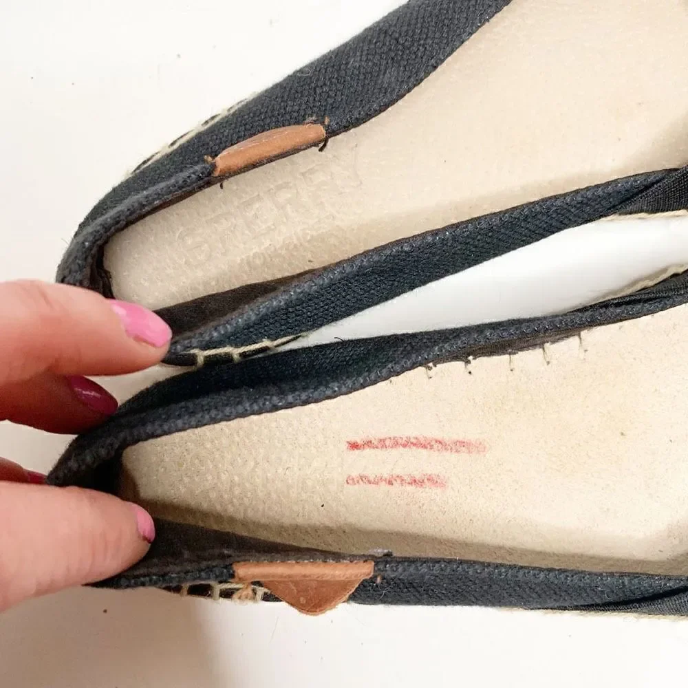 Sperry Top-Sider Women's Katama Cape Ballet Flat in Black/White Tribal Print 6.5